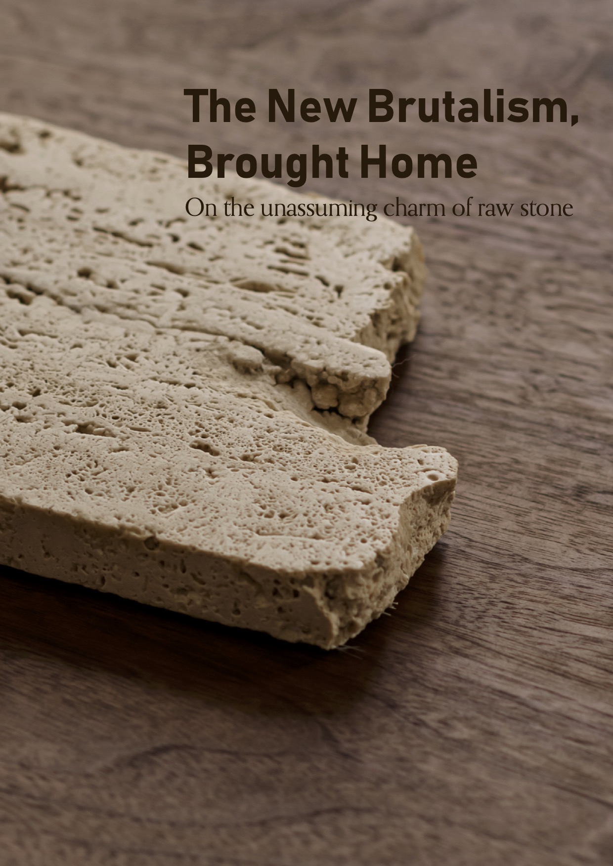 The New Brutalism, Brought Home — newsletter cover